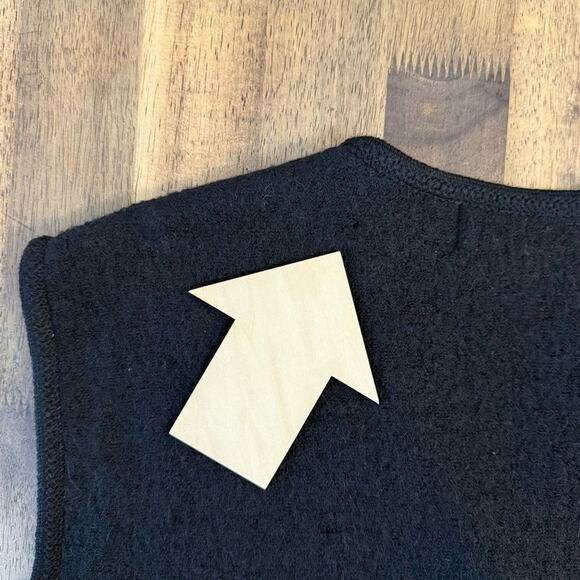 Lisa International Women’s 100% Boiled Wool VTG Leopard Cheetah Paw Vest Size L - Picture 9 of 10